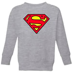 Official Superman Shield Kids' Sweatshirt - Grey - 3-4 Years - Grey