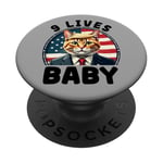 Bébé chat Trump 9 Lives PopSockets PopGrip Adhésif