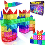 Magnetic Tiles Building Blocks Construction Toys for Boys & Girls 47pc – STEM...