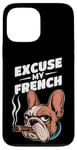 Coque pour iPhone 13 Pro Max Bulldog français Excuse My Frenchie Vintage Bulldog Lover