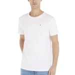 Tommy Hilfiger Cotton Icon Crew Neck SS Vit ekologisk bomull Small Herr