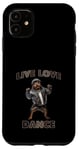 Coque pour iPhone 11 Live Love Dance Cool Dog Hip Hop Vibes