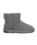 EVER AU Womens Women Emu Mini Classic Boots - Grey Suede - Size EU 37