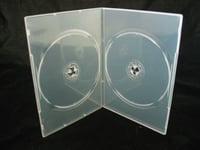 Vision Media Lot de 25 boîtiers doubles pour DVD/CD/Blu-ray Transparent Tranche 7mm