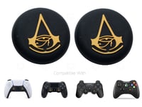 2x PS5 Assassin Creed Thumb Grips Caps Covers Switch Pro/Xbox 360 Controller/PS4