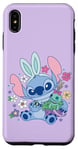 Coque pour iPhone XS Max Disney Lilo & Stitch Cute Easter Bunny Stitch and Scrump