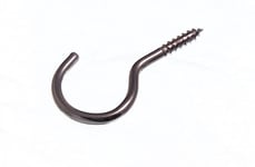 NEW 250 X Cup Hooks Unshouldered Screw In Over All 25mm ( 1 Inch ) Chromed Cp -