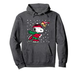 Peanuts - Christmas Snoopy Ice Skating Pullover Hoodie