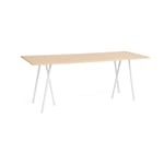 HAY Loop Stand incl. support baaripöytä 92,5x250 cm White-clear lacq. oak