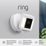 Camera Spotlight Plus Filaire(Spotlight Cam Plus Wired)|Camera De Surveillance Exterieure Wifi,Video Hd 1080P,Audio Bidirectionnel,Projecteurs Led|Essai Protect Gratuit 30 J.