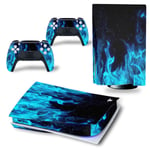 PS5-klistermärke Vinyl Skin Decal Dekoration Hemkategori PS5 Blue