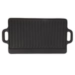 Plaque de cuisson Double face en fer, chauffage rapide et uniforme, plaque de gril r&eacute;versible pour Camping en plein air, cuisini&egrave;re &agrave; gaz, cuisini&egrave;re &agrave; Induction S