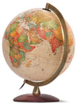 Globus m/lys Antic 30cm Engelsk