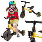 Mini cross trike, 3in1, polkimilla, keltainen