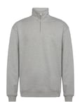 Crew Half-Zip Sweatshirt Tops Sweat-shirts & Hoodies Sweat-shirts Grey Les Deux