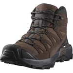 Salomon X Ultra 360 Leather Mid Gore-Tex Chaussures Imperméables de randonnée pour Homme, Stabilité, Adhérence, Protection tout temps, Dark Earth, 40