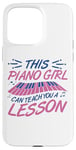 Coque pour iPhone 15 Pro Max Piano Girl Design de Piano pour Pianiste