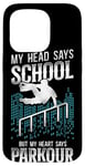 iPhone 15 Pro Parkour Free Running Traceur School Vintage My Head Says Case