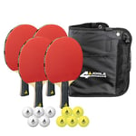 JOOLA Set de Tennis de Table Adulte Unisexe, Multicolore, 28,5 x 26 x 8,5 cm