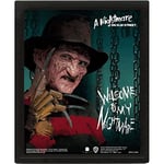 Pyramid International A Nightmare On Elm Street 3D Lenticular Poster (Chains Design) 25cm x 20cm x 1.3cm Framed Wall Art and 3D Wall Art Picture in Picture Frame - Official Merchandise