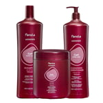 FANOLA Kit Wonder Curl Shampoo 1000ml + Mask 1000ml + Conditioner 1000ml