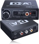 Hifi Amplificateur DAC Convertisseur numérique/analogique Audio Stéréo Toslink Optique SPDIF Coaxial RCA 3,5 mm Contrôle du volume