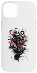 Coque pour iPhone 14 Plus MTB Downhill Rider Graphic - Mountain Bike Doodle Art