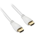 Câble HDMI mâle/mâle blanc 3M - Neuf