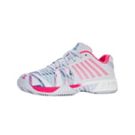 K-Swiss Performance Women's Express Light 3 Padel Tennis Shoes, Arctic ICE/White/NEON Pink, 4.5 UK