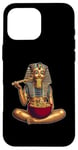 Coque pour iPhone 16 Pro Max Nouilles japonaises Pharaoh King Tut Ramen