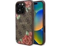 Guess Guhmp16xp4ropemcw Iphone 16 Pro Max 6.9" Brązowy/Brown Hardcase 4G Flowers Print Magsafe