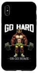 Coque pour iPhone XS Max Go Hard Or Go Home Ours Haltérophilie Fitness Gym