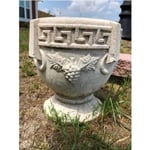 MakeIT Greek Key And Grapes Planter Grecian Style Multifärg M