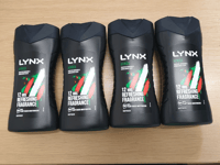 LYNX AFRICA SHOWER GEL 225ML REFRESHING FRAGRANCE X4 JUST £11.49 FREE POST