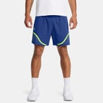 Short graphique Under Armour Vanish Woven 16 cm pour homme Tech Bleu / Morph Vert / Morph Vert XL