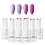 Färgset 02 UV Gel Nail Polish - 4st färger 10ml