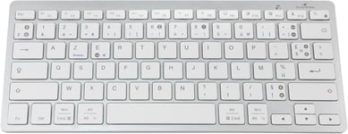 Clavier sans Fil Bluetooth Belge pour PC,Compatible avec Windows et Mac OS,Mini Clavier PC/Mac Français AZERTY,Compact,Ultra Mince,Léger,Silencieux,New