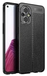 Oppo OPPO Reno8 Lite 5G Leather Texture Case Black