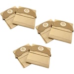 30x sacs compatible avec Kärcher a 2024 pt, a 2054 Me, a 2064 pt, a 2074 pt, a 2206 Serie, a 2236 Serie aspirateur - papier, marron - Vhbw