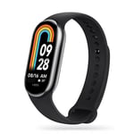 Xiaomi Smart Band 8/9 Iconband Tech-Protect Fleksibel Plaststropp - Svart