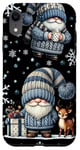 Coque pour iPhone XR Blue Christmas Gnome For Xmas Holidays With Baby Reindeer