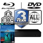 Panasonic Blu-ray Player DP-UB159 All Zone Code Free MultiRegion & Blue Planet 2