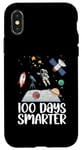 iPhone X/XS Funny Happy 100 Days Of School Art for Men Women Kids Moon Case