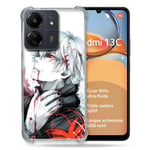 Cokitec Reinforced Case for Xiaomi Redmi 13C Manga Tokyo Ghoul Kaneki White