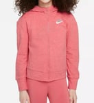 Nike Sweat-Shirt C / à Capuche Fille Sportswear Zip Intégral Jersey - 603 ( Vif