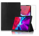 For Apple iPad Air (2020) Case Leather Folio Stand  & Glass Protector 10.9"