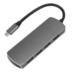 6 In-1 monitoiminen HD-telakointiasema Type C - HDMI USB3.1 HUB ja hengitysvalo