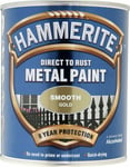 Hammerite - Metal Paint - Smooth Gold - 750ml - Direct To Rust