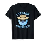 funny Late Night Dancing disco party moon wear cowboy hat T-Shirt