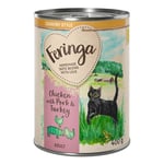 6 x 400 g Feringa Country Style -kissanruokaa kokeiluhintaan! - kana, kalkkuna, sika